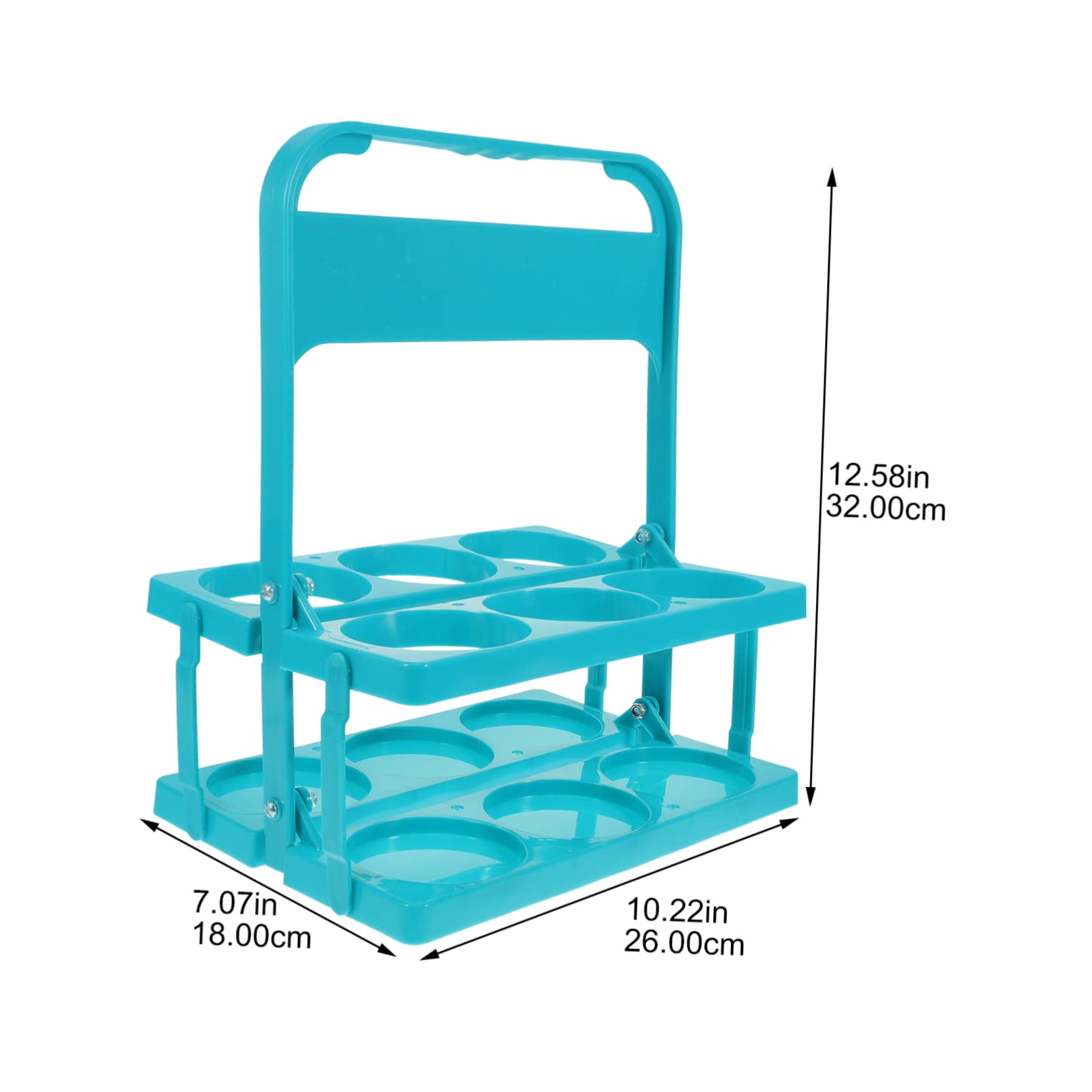 PRETYZOOM Beer Bottle Basket Portable Carrier Drink Accessory for Car Wine Bottle Rack Bar Supplies