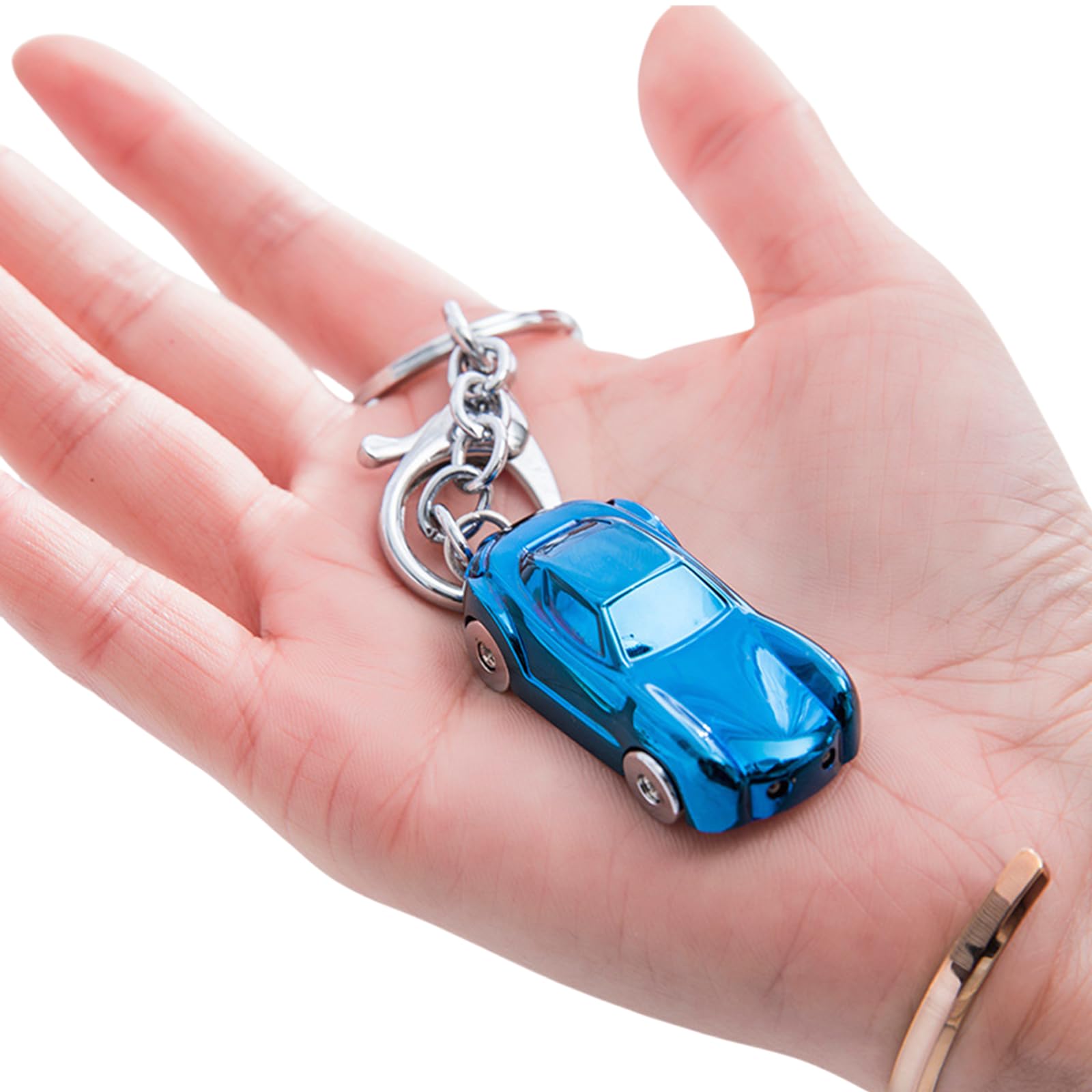 Lerpwige Compact Alloy Car Keychain Stylish Miniature Metal Keyring Pendant for Gifts and Individual Accessories Keychain for Lovers