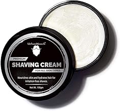 UrbanMooch Shaving Cream For Men With Shea Butter, Aloe Vera And Coconut For Soft & Smooth Shave - 100 Gm | Made In India