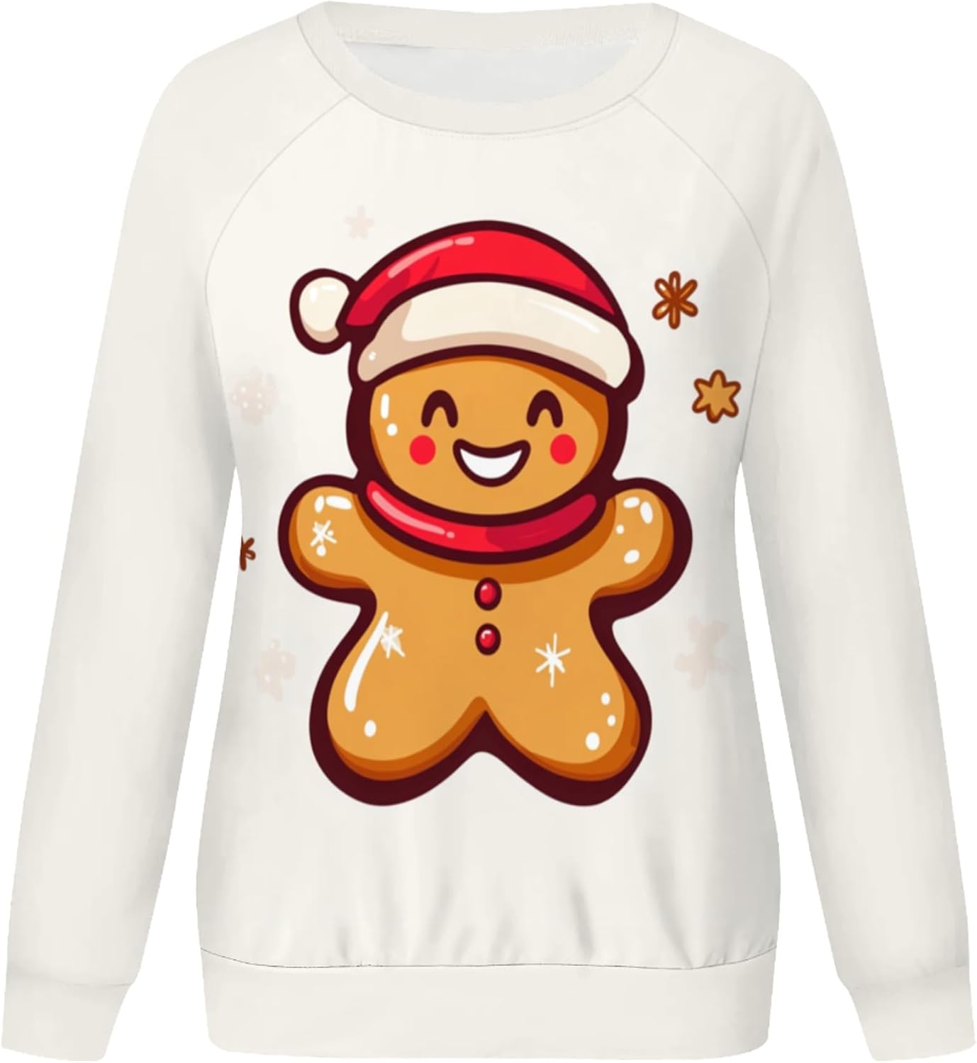 Women Christmas Sweatshirts Funny Graphic Crewneck Pullover Tops Casual Loose Long Sleeve Tops Xmas Shirts - Image 4