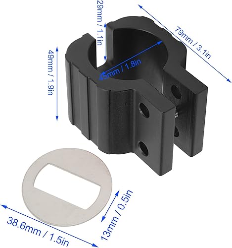 Miniatura 4 de Alomejor Abrazadera de scooter con palanca de liberación rápida y llave hexagonal, accesorio de bloqueo resistente para scooter eléctrico cero 8X