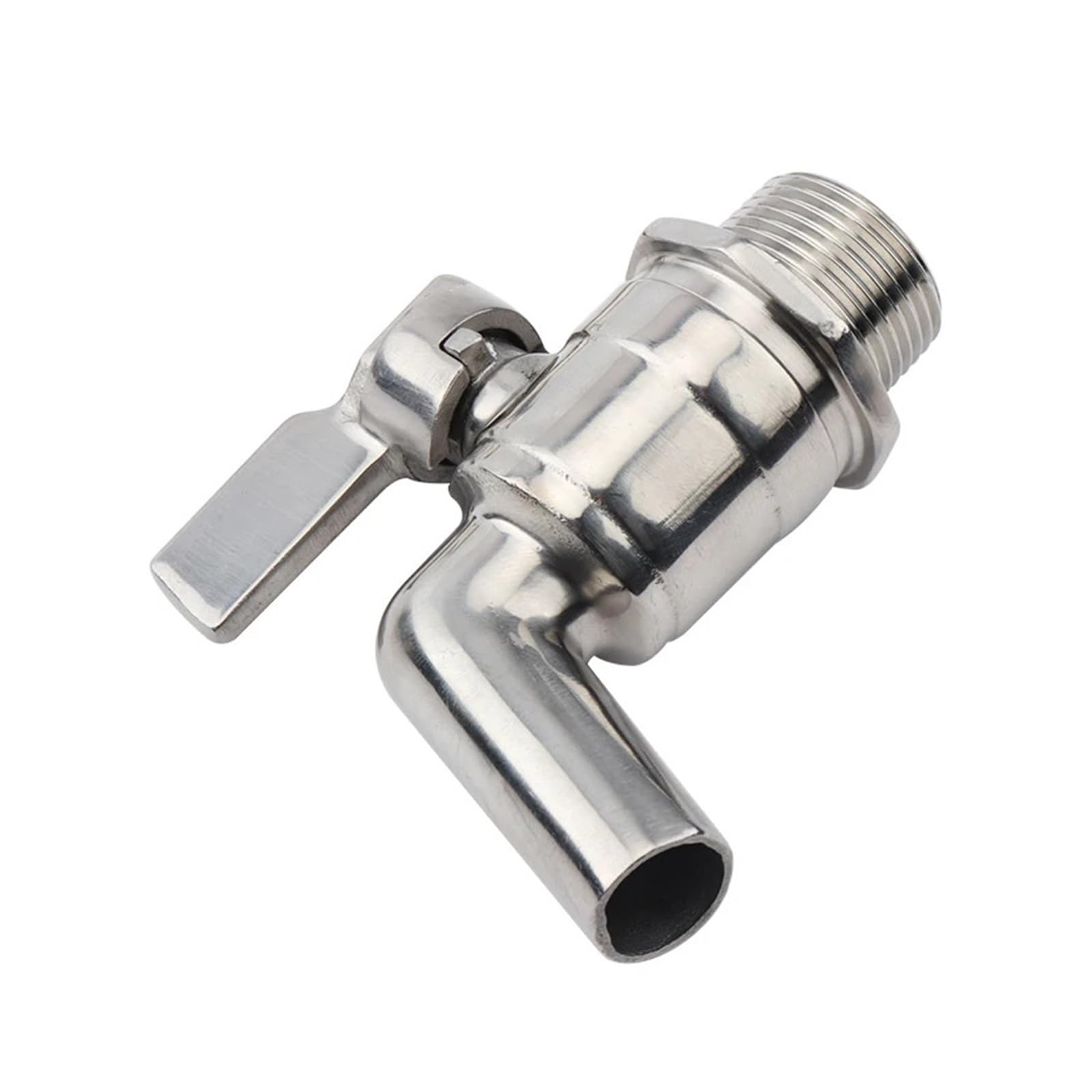 Domowe warzenie wina 3/4 Homebrew Drain Valve Working Pressure 200PSI Sanitary Faucet Drink Faucet Beer Wine Beverage Faucet Beer Keg Tap Akcesoria winiarskie