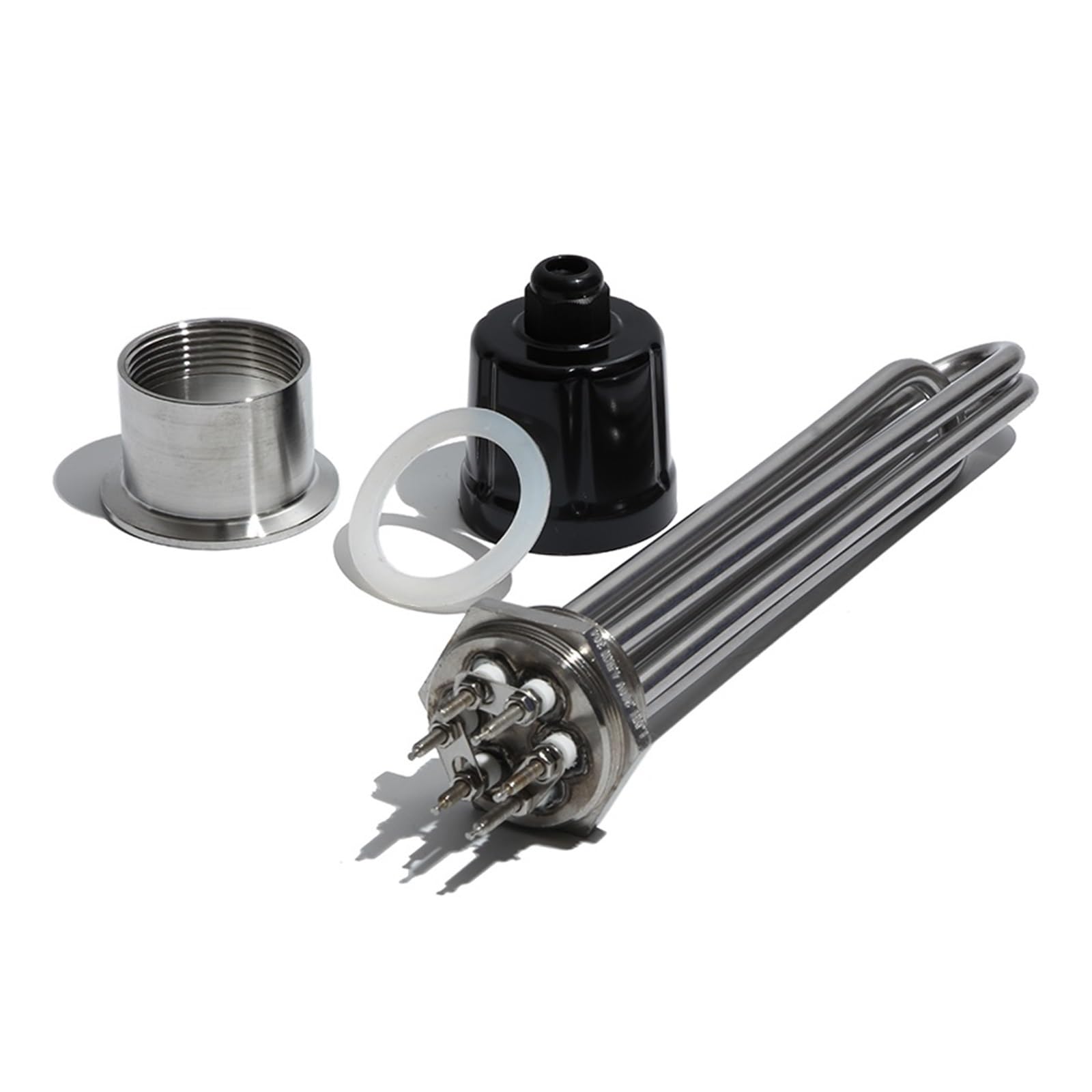 Resistenza per scaldabagno, Elemento ad immersione for scaldabagno DN40 BSP Filettatura in acciaio inossidabile 304 3-12KW 220V/380V Multicolor(Grey,380V-4.5KW ALL 304SUS)