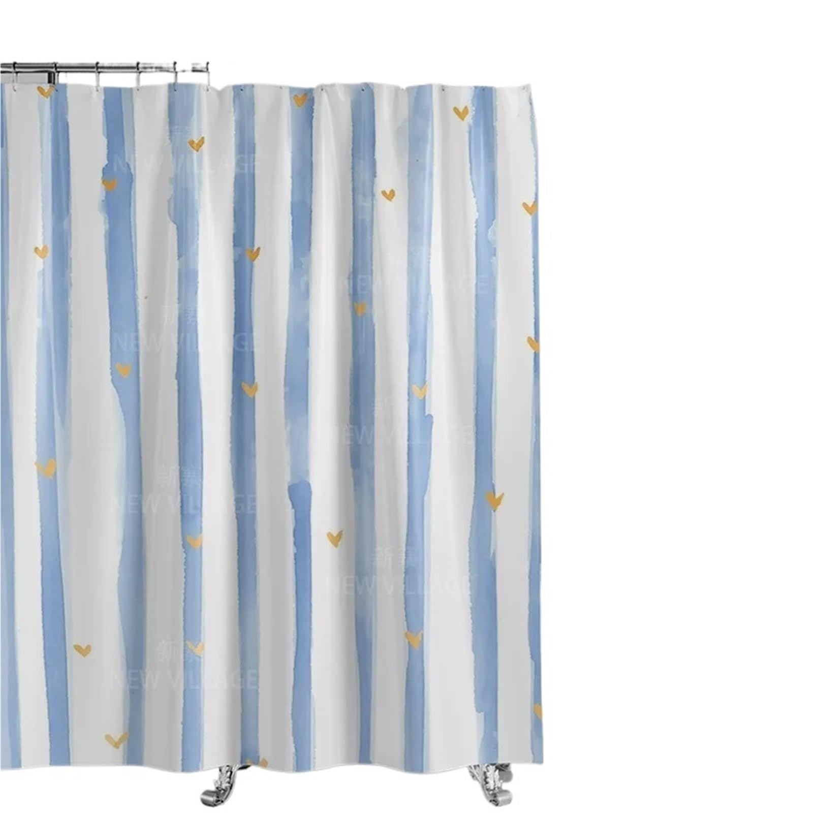 MZSKLW Shower Curtain Abstract Geometric Graffiti Shower Curtain Nordic Minimal Wind Waterproof Fabric Bathroom 180x200