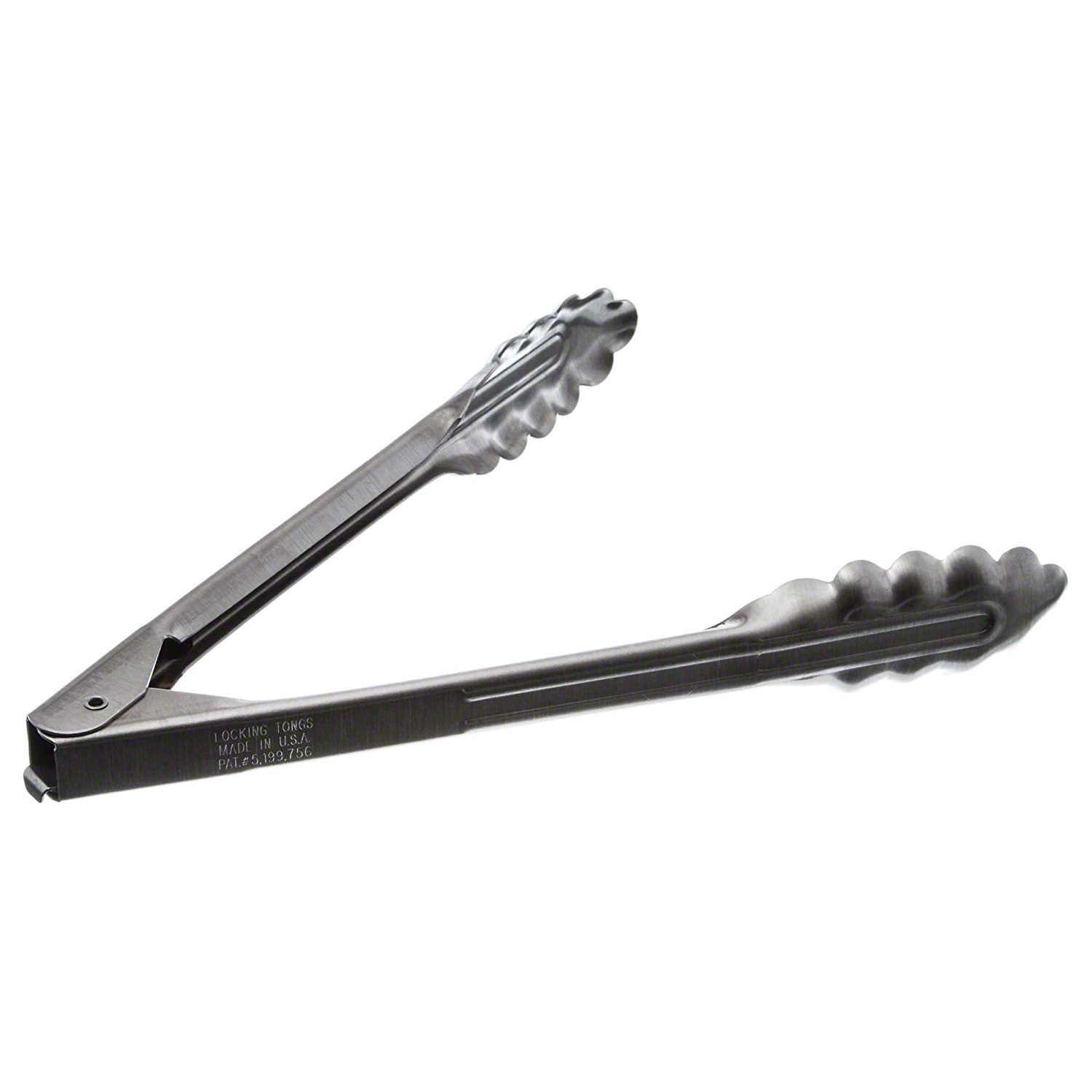 Edlund - Pinzas de acero inoxidable resistentes de 9 pulgadas con cerradura - 4409 HDL - Paquete de 2
