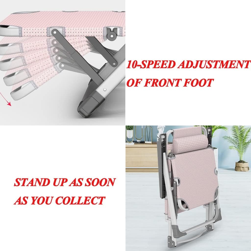 Outdoor Lounge Chairs Folding, Living Room Chairs Modern, Adjustable Zero Gravity Chair Oversized with Pillow Soft Cushion Padded Camping Reclining Chair for Patio Pool Lawn Deck(Black,Style3)