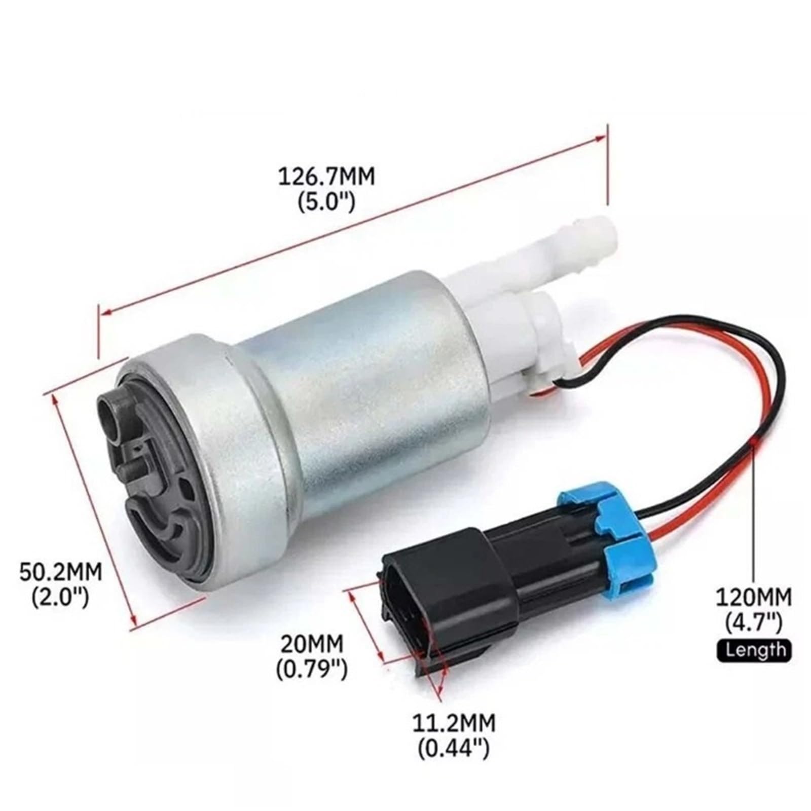 Pompy paliwowe do samochodu elektryczna pompa pali F90000274 Pompa paliwa 450LPH + zestaw montażowy E85 do Walbro/TI E85 pasuje do Hondy, pasuje do Civica, pasuje do Accorda 1992-2000