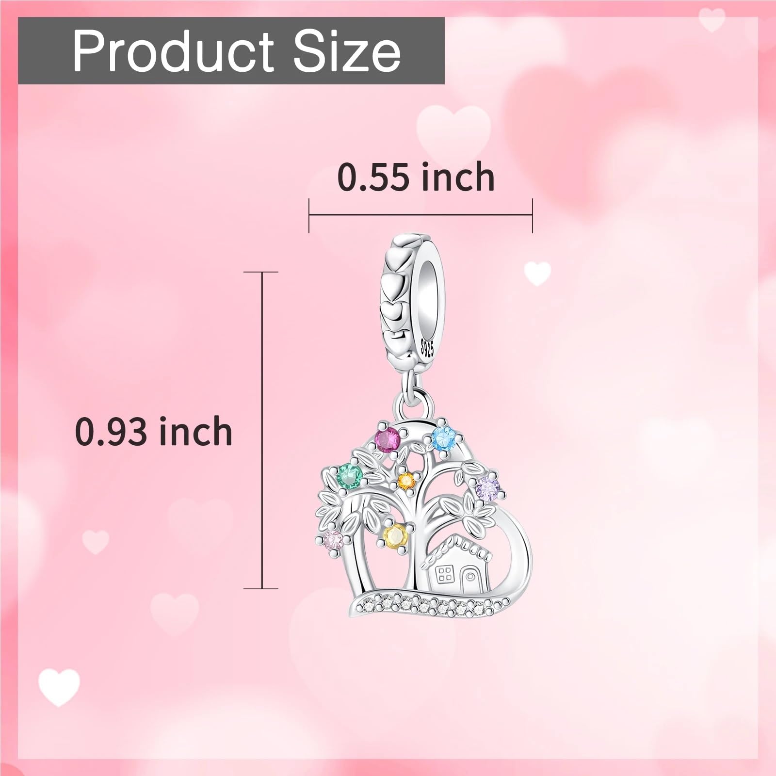 Llavero Bolso 925 Sterling Silver Yellow Flower House Beads Tree Of Life Crossing Charms For Bracelet Pendant Women Jewelry