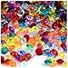 1,000pc Faceted Plastic Transparent Beads Rondelle 6x4mm Multi Mix Beads