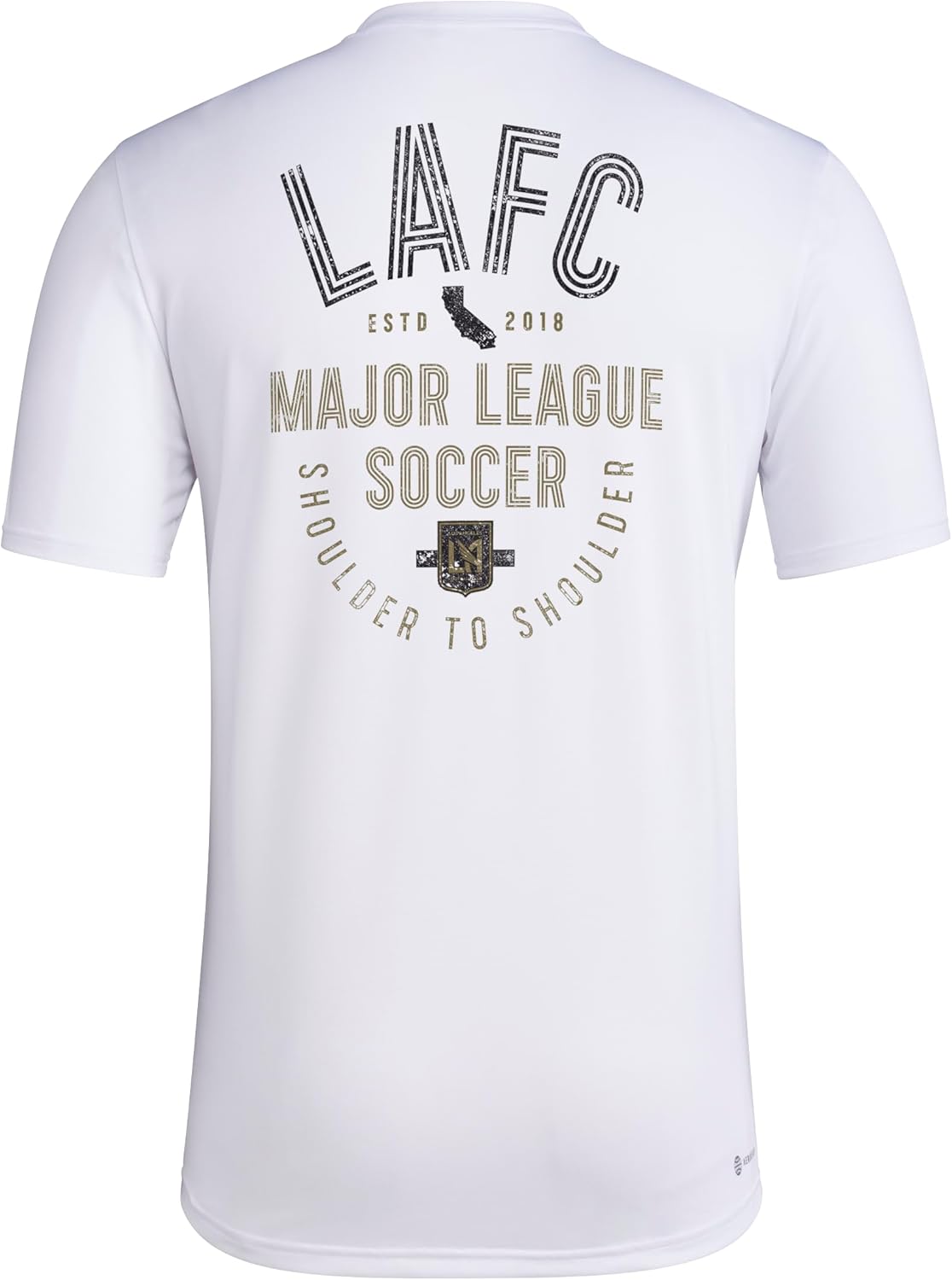 adidas Mens Los Angeles Football Club Lafc MLS Short Sleeve T-Shirt - Image 2