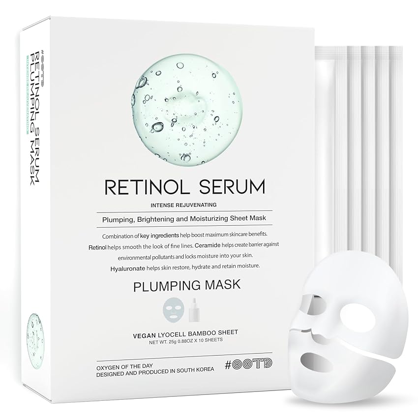 #OOTD Retinol Sheet Mask - Maschera retinolo per rinnovare e levigare la pelle, ideale per combattere i sintomi dell'età, cura vegana e bellezza coreana
