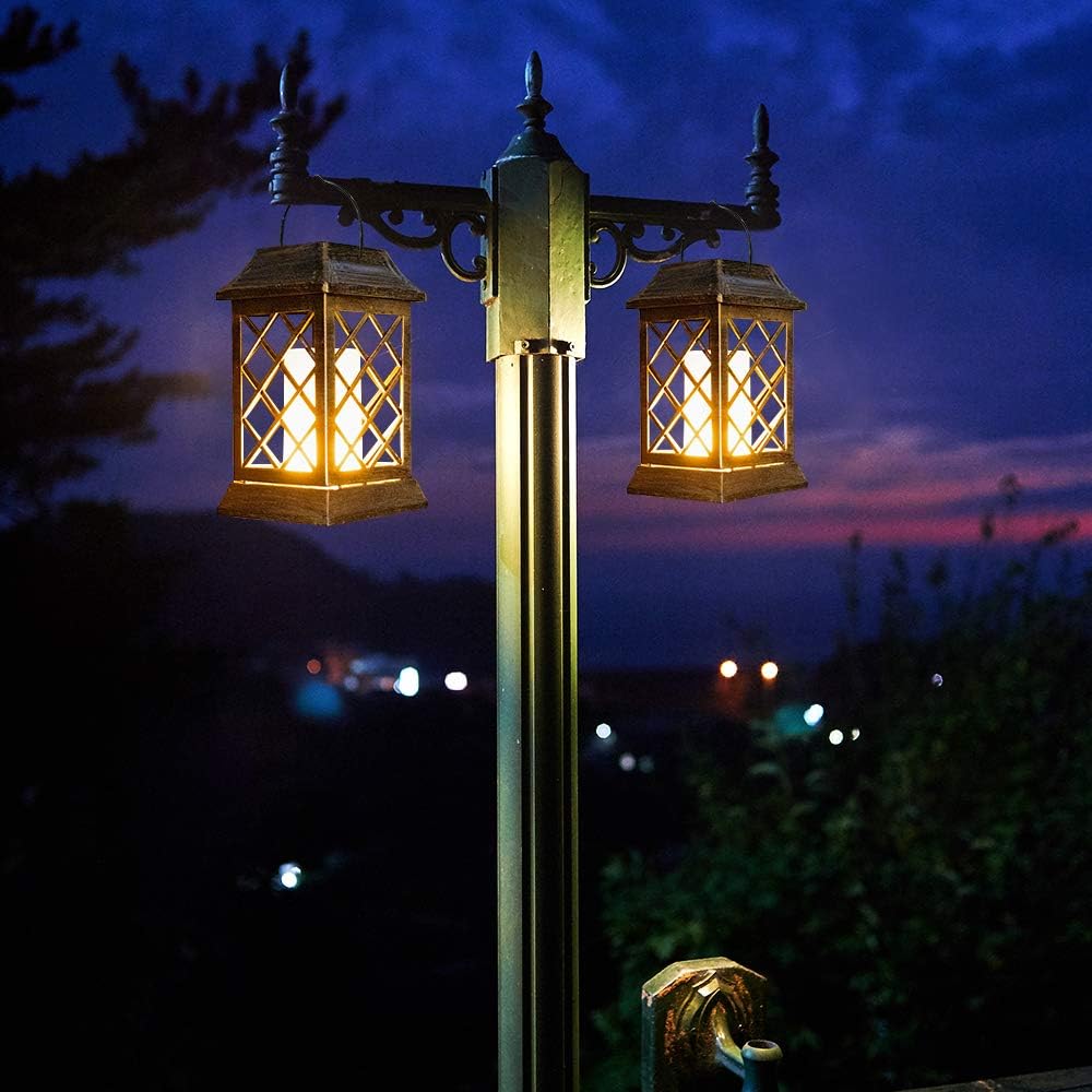 🛒 Flаѕh Sаlе Solar Lanterns Metal Hanging Solar Lights Flickering Flame Outdoor Solar Lamp Hanging Lighting Tabletop Lights for Garden Yard Patio Pathway Balcony (2 Pack) Amаzоn Crаzу 🔥 Dеаlѕ Solar Lanterns Metal Hanging Solar Lights Flickering Flame Outdoor Solar Lamp Hanging Lighting Tabletop Lights for Garden Yard Patio Pathway Balcony (2 Pack)