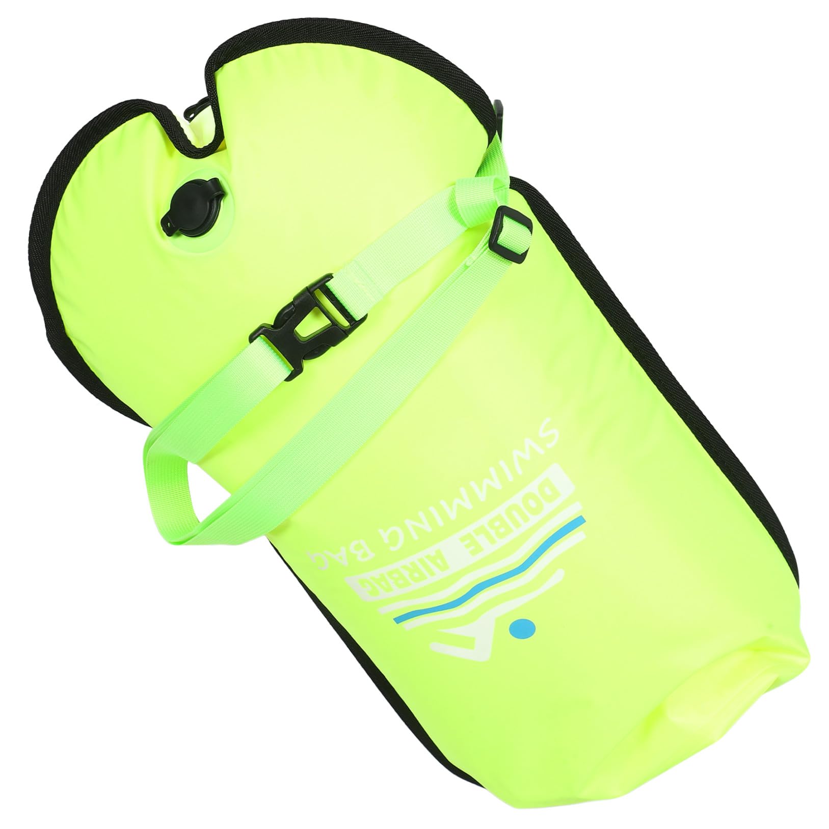 Toddmomy Schwimmtasche mit Doppel Luftkissen, Nylon PVC, Hellgrün