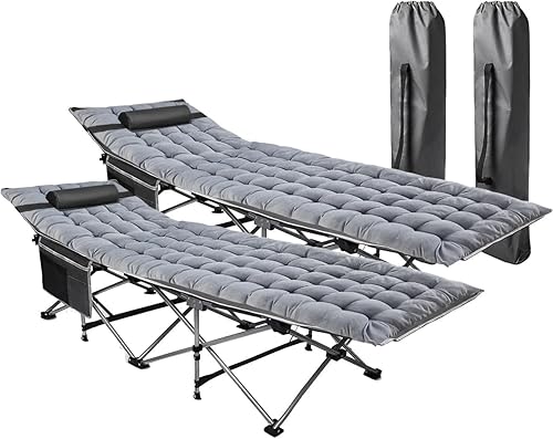 Miniatura 12 de VaygWay Colchón plegable para catre y cuna para acampar al aire libre, suave, cómodo, ligero, grueso, de algodón, para senderismo, viajes,