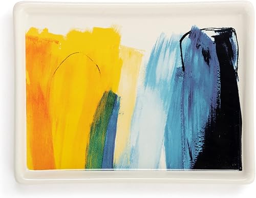 Demdaco + ArtLifting Arte Original Fin de Semana Vibes Abstracto Gres Mini Bandeja