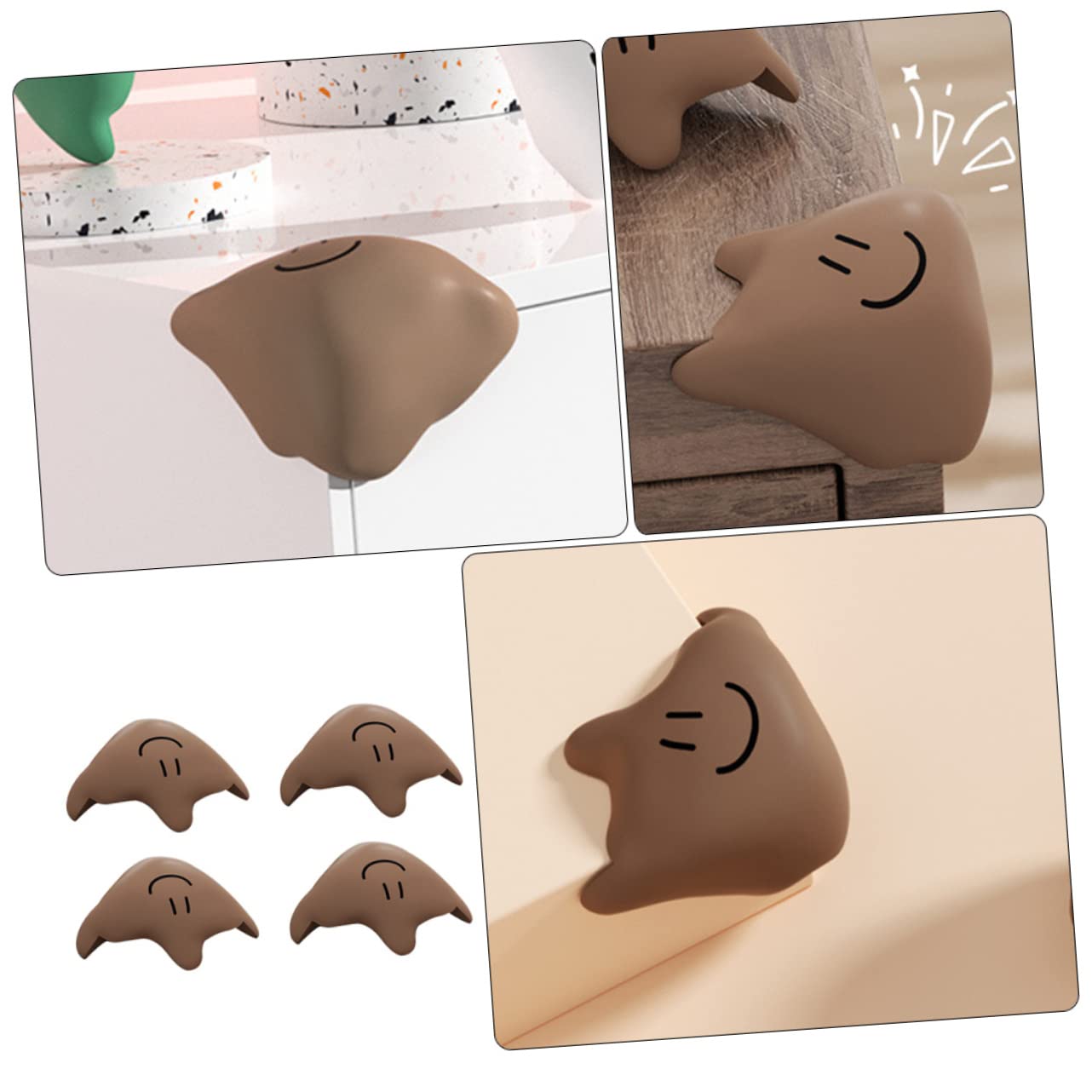 Toyvian Café 20 Piezas Protector De Esquina De Mesa Esquina De Silicona Protector De Esquinas Bebe Cojín De La Esquina De La Mesa Proteccion Esquina De Muebles Gel De Sílice Bebé