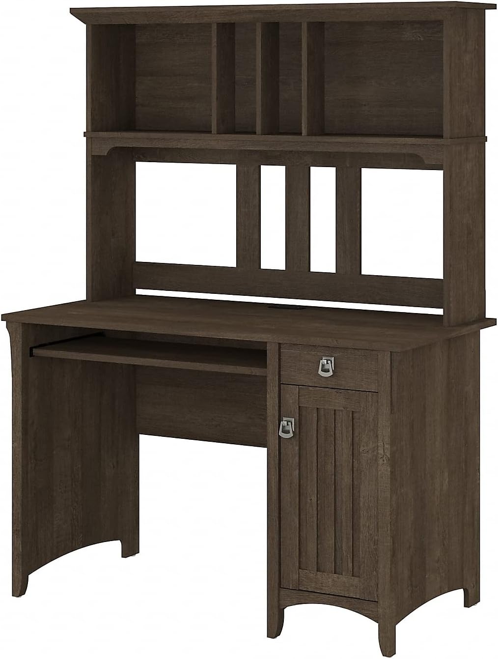 Bush Furniture Salinas Small Computer Desk with Hutch, Ash
