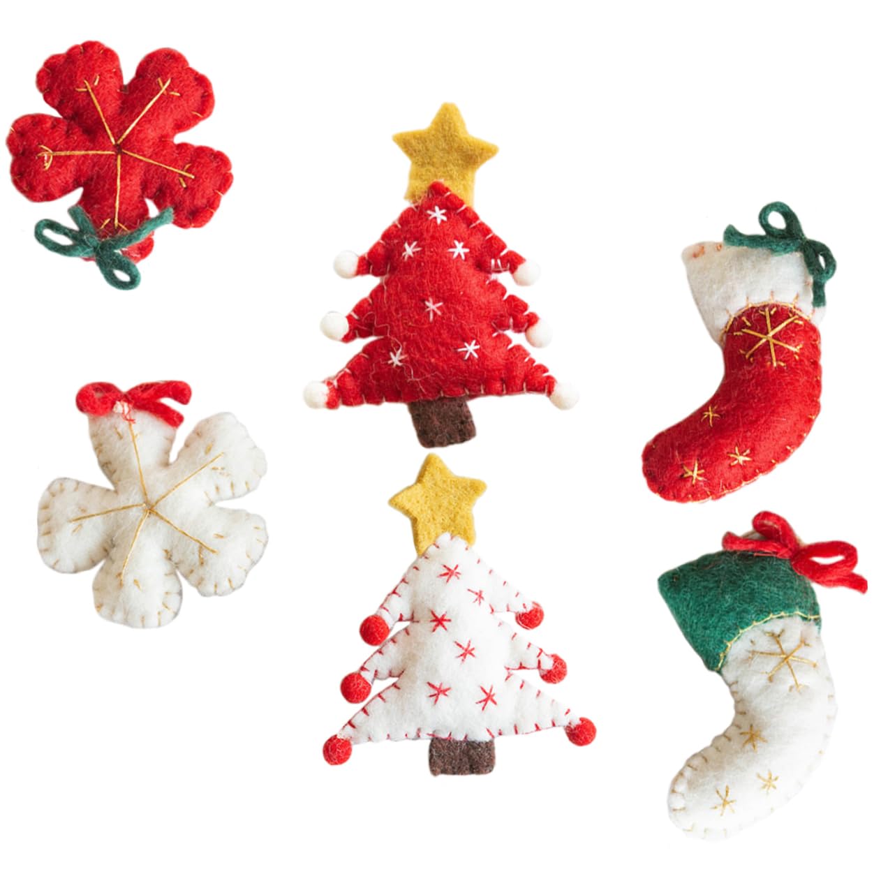 IMIKEYA 18 STK Weihnachtsschmuck Weihnachtsbaum-anhänger Weihnachtsbaumanhänger Für Den Haushalt Filz Weihnachtsbaum Christbaumschmuck Aus Filz Weihnachtsfeier Dekoration Gefühlt