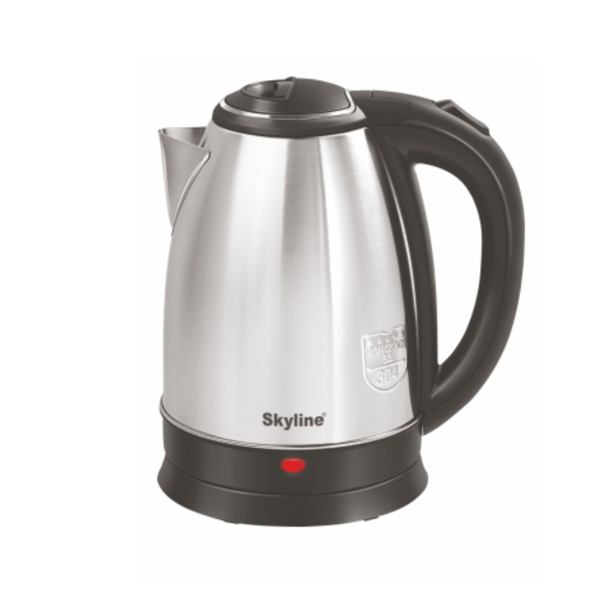 Skyline 1.2L Electric Kettle, 1500W Rapid Heating, Silver - Black, Stainless Steel, Automatic Cut-off-image-20