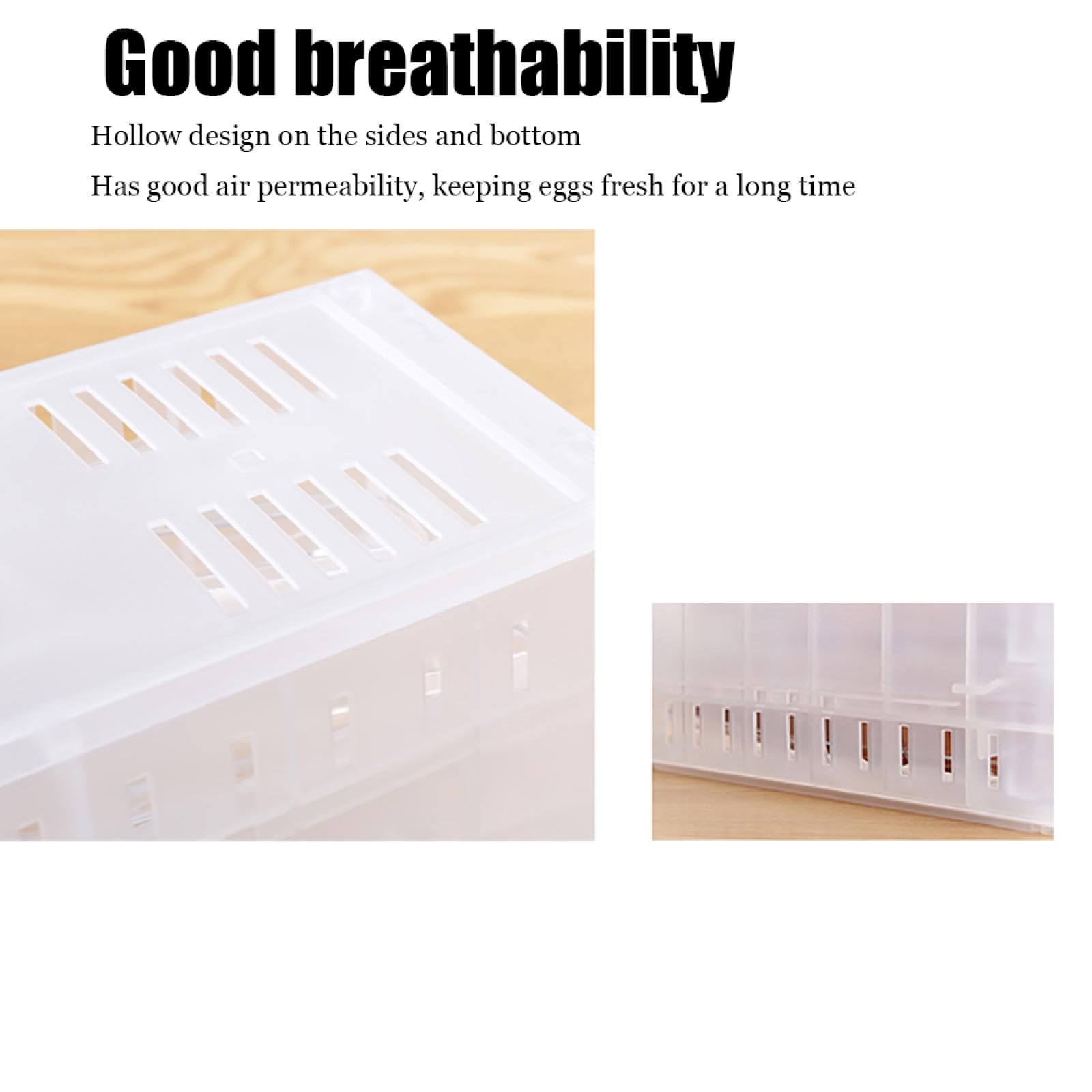 Caja de Almacenamiento de Huevos de Doble Capa,Soporte para Huevos para refrigerador,Almacenamiento de Huevos para encimera,Organizador de Huevos,Dispensador de Huevos para refrigerador