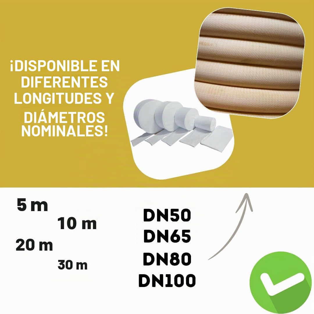 Tubo de Drenaje Amarillo DN 50 Perforado de 10 M