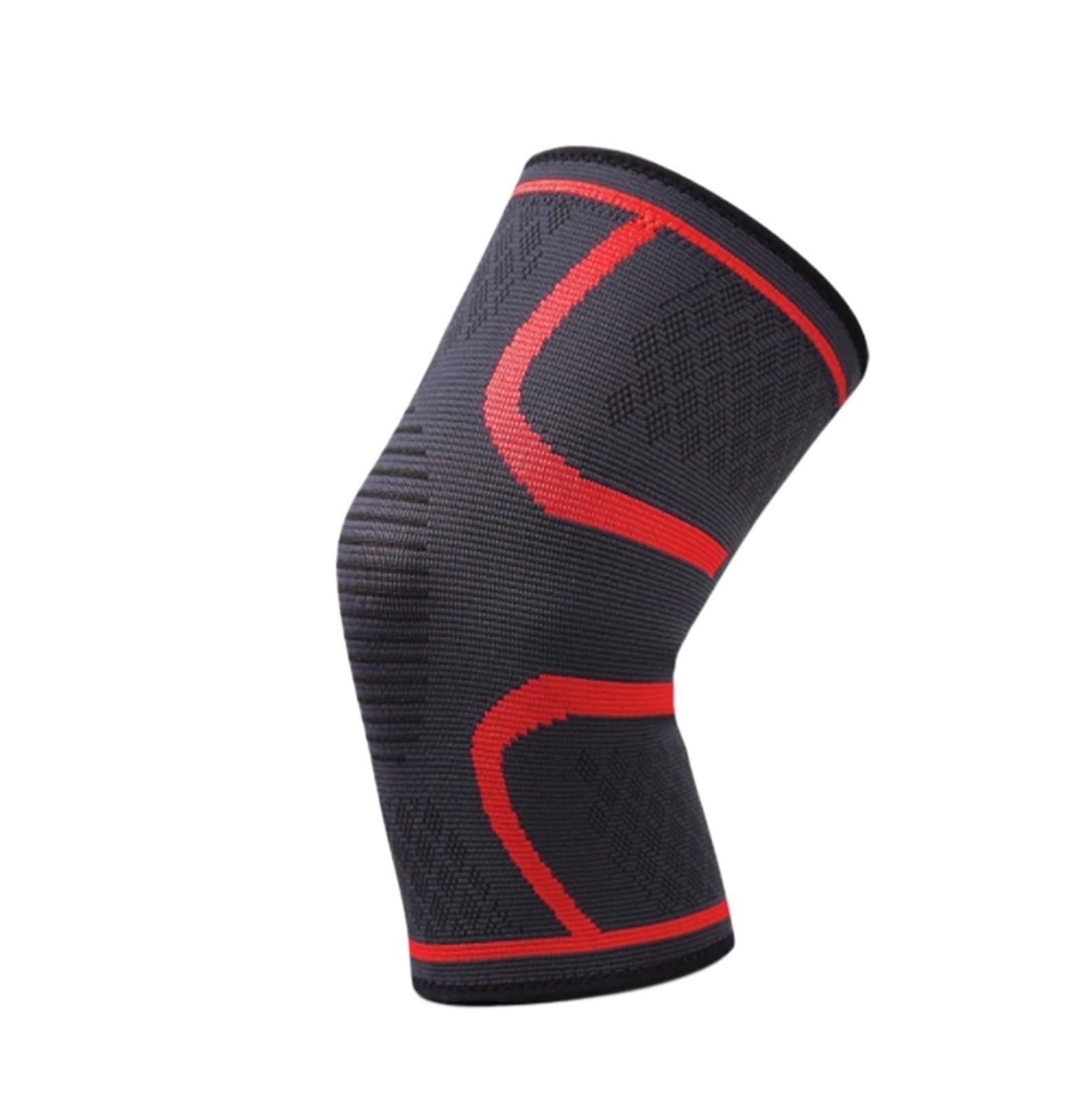 Ginocchiera Un Paio di Ginocchiere A Compressione for Supporto for Ginocchio for Uomini E Donne, Elastiche Supporto Ginocchio(Rot,S)