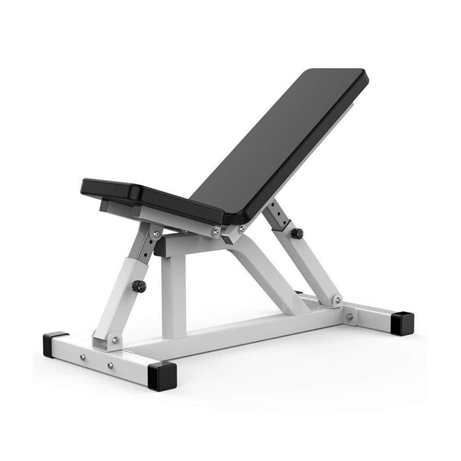 AYCDL Weightlifting Bed,Dumbbell Stool Multifunctional Abdominal Board for Home Commercial Sit-Ups Fitness Equipment Abdominal Exercise Chair Multi-Adjustable Seat,Black,110 *
