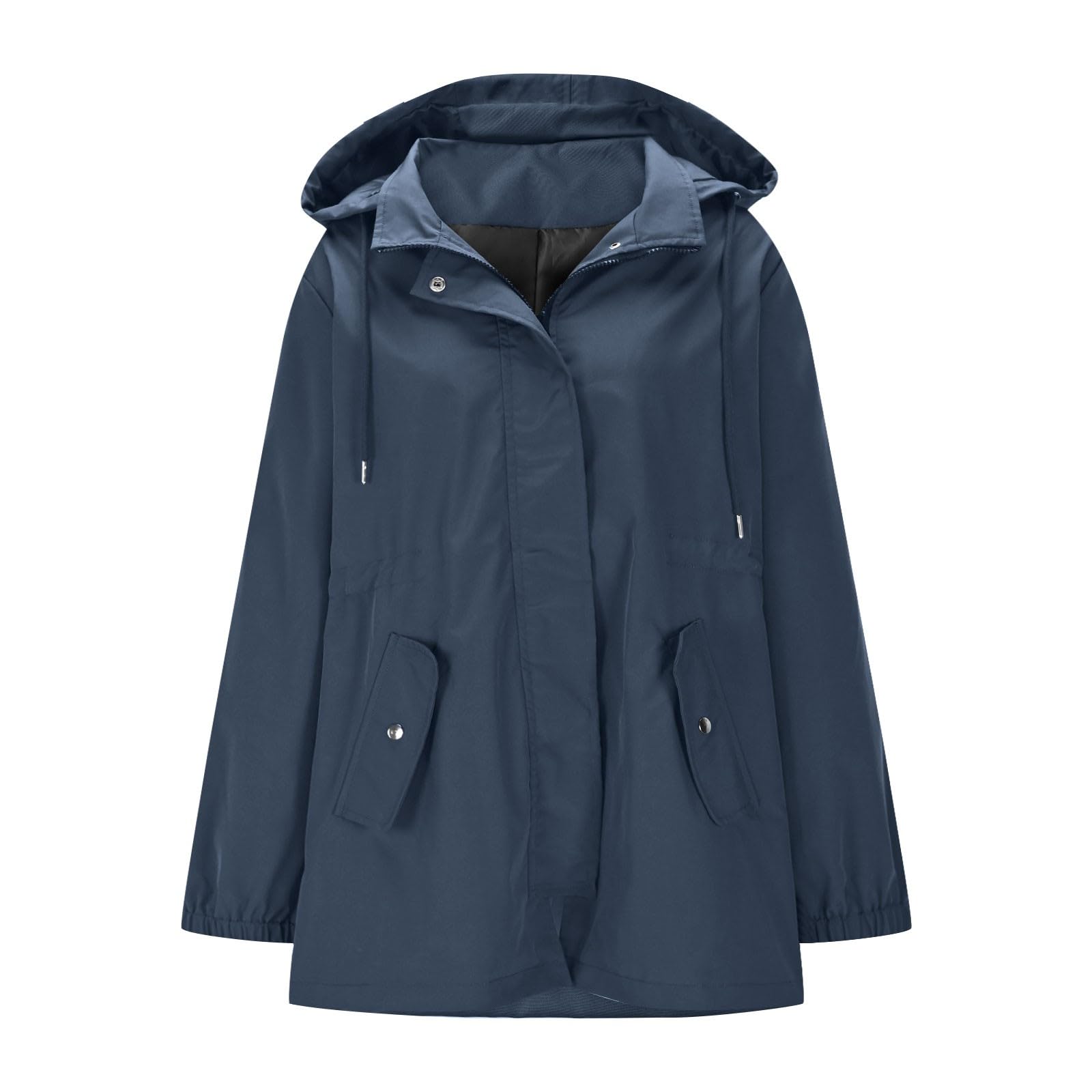 Giacca Antipioggia Traspirante Da Donna, Softshell, Impermeabile Semplice, Ripiegabile Con Cappuccio, A, Per Primavera E Di Antivento Bici Donna Running Giallo Giubbotto Canadian