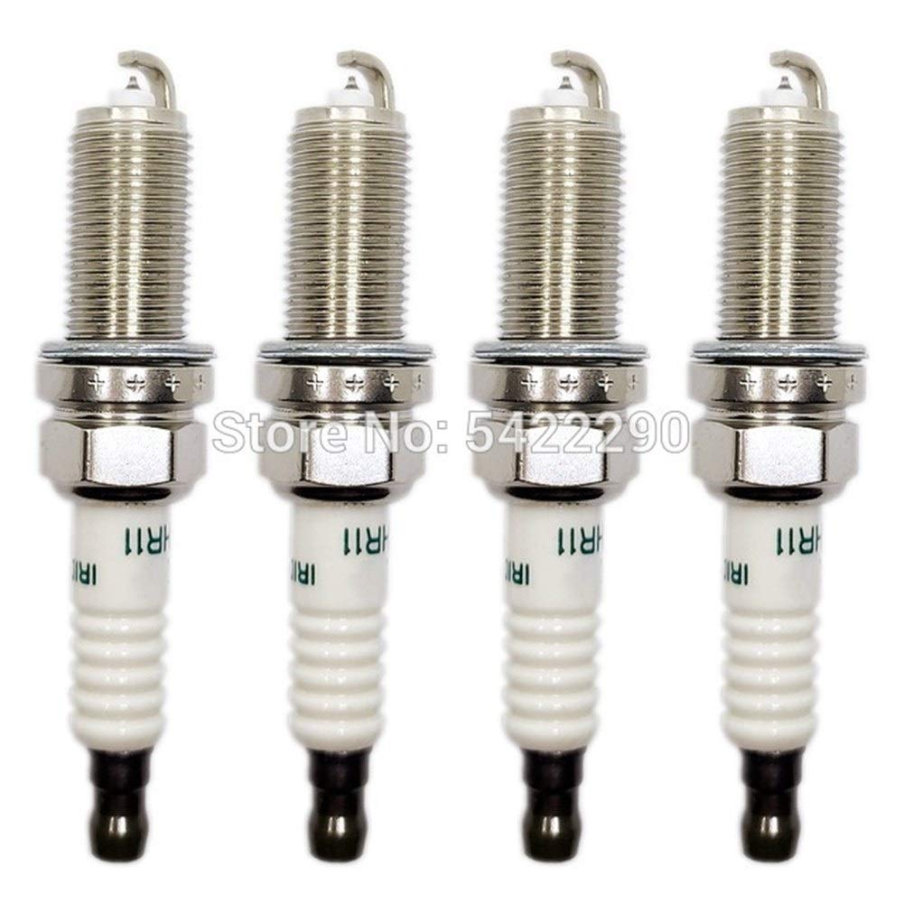 4 bujías de iridio SK16HR11 90919-01233 compatibles con Toyota Aygo, 4Runner, Camry, Highlander, RAV4 y Prado. Bujía de Encendido de Repuesto.