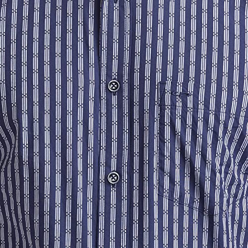 Image of Colorplus Men's Pure Cotton Stripe Pattern Classic Fit Polo Neck Half Sleeve Casual T-Shirt
