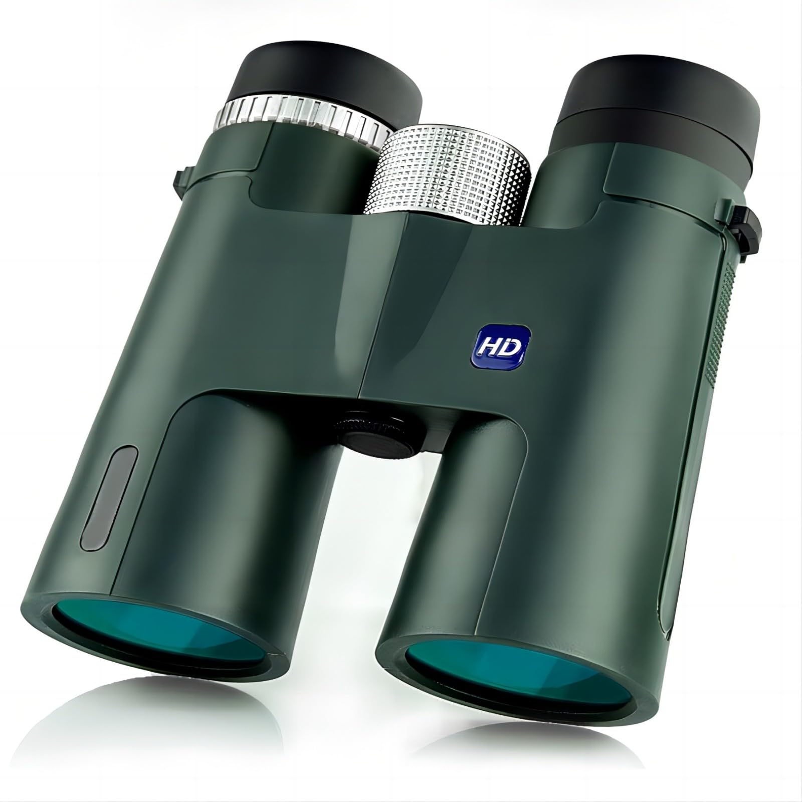 10x42 Professional Adult Binoculars with Tripod and Smartphone Adapter, for Bird Watching, Hunting, Concerts, and Travel - Green