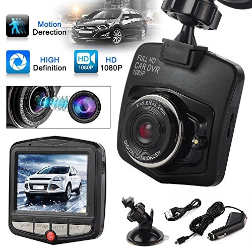 LESHP 2.4" Mini 1080P Auto Camera Auto DVR Camera Dashcamera Recorder Ingebouwde G-sensor bewegingsdetectie Loop Recorder Nachtzicht
