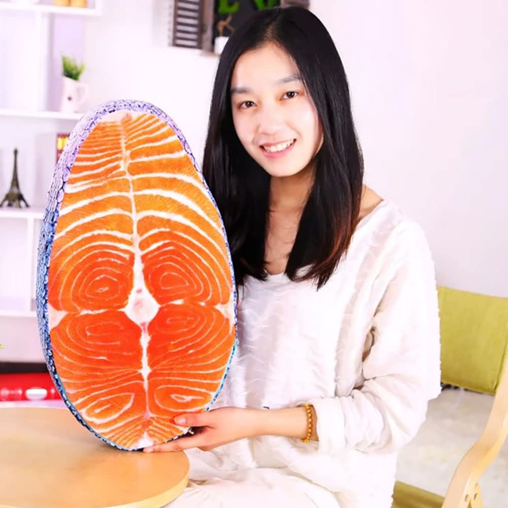 鮭 切り身 本物 そっくりなクッション リアル 3D 座布団 ぬいぐるみ しゃけ サーモン おしゃれ ggw725x Amazon.co.jp: 鮭 ぬいぐるみ 抱き枕 切り身 本物 そっくりな