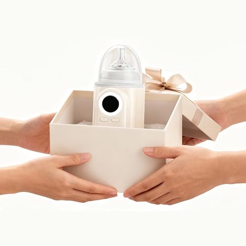 Miniatura 8 de Calentador de botellas portátil para viajes, calentamiento rápido con batería, envoltura de 360 grados de calentamiento uniforme, batería de 10000