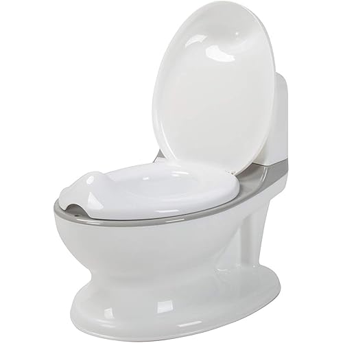 BabyDan Children Training Potty with Flushing Sound. 100% PVC Free. White/Grey