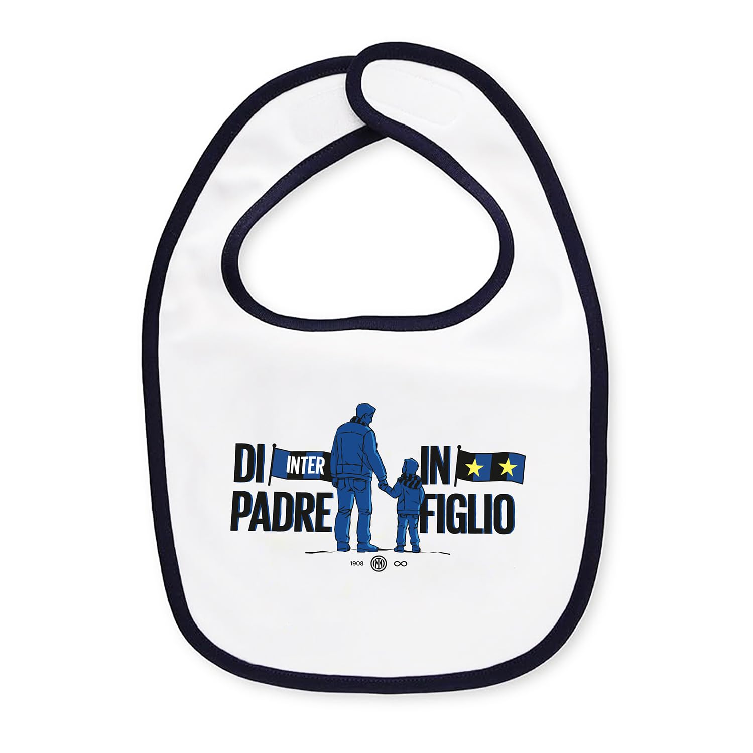 Bib, Bavaglino Neonato Unisex Bambino, Bianco, OS