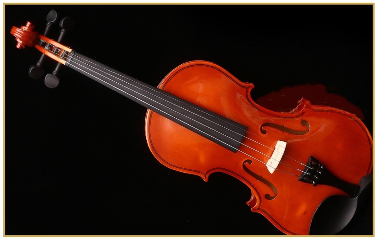 Geige Handgemachte Geige Aus Massivholz Mit Muster Prüfungsklasse Anfänger Erwachsene Musikinstrument Geige(4/4)
