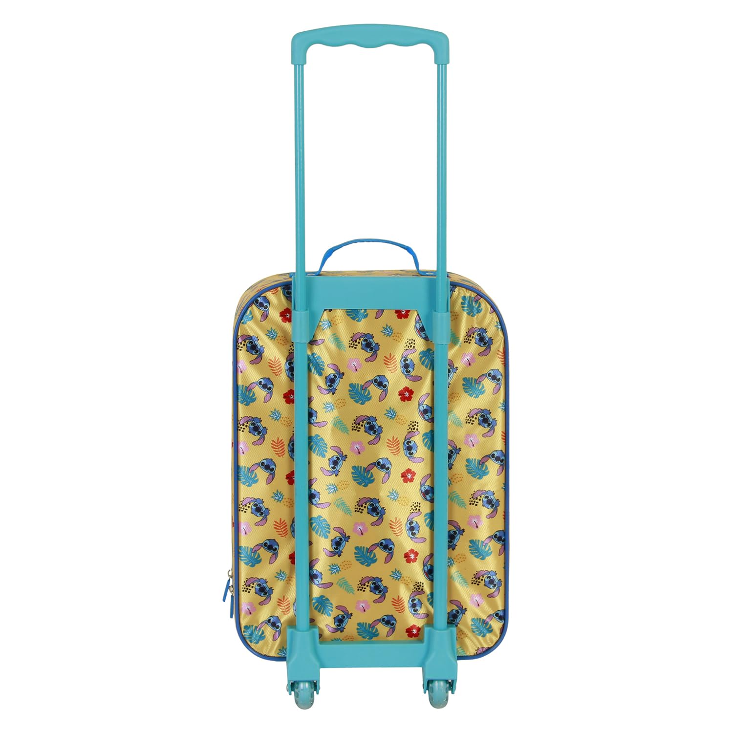 Disney Lilo e Stitch Ocean-Valigia Trolley Soft 3D, Blu, 17 x 33 x 52 cm, Capacità 26 L
