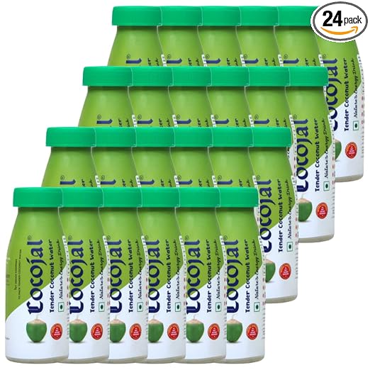 Cocojal Natural Tender Coconut Water | No Added Flavours | No Added Sugars | Not from Concentrate | 200ml (Pack of 24)