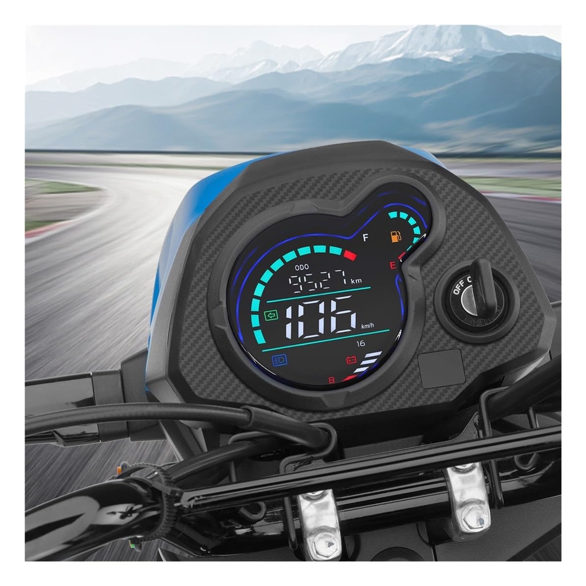 Motociclo Contachilometri per Navi 110 per Navi110 Quadro Strumenti Digitale per Moto Tachimetro Contachilometri Contagiri per Moto con Ingranaggio