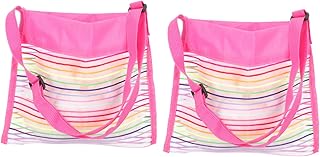 Alipis 2pcs Beach Storage Bag Shoulder Tote Bag Outdoor Summer Toys Backpack Organizer Pouch Sand Toys Shell Bag Outdoor Toys Collecting Bags Seashell Collecting Bag Beach Tote Beach Bag