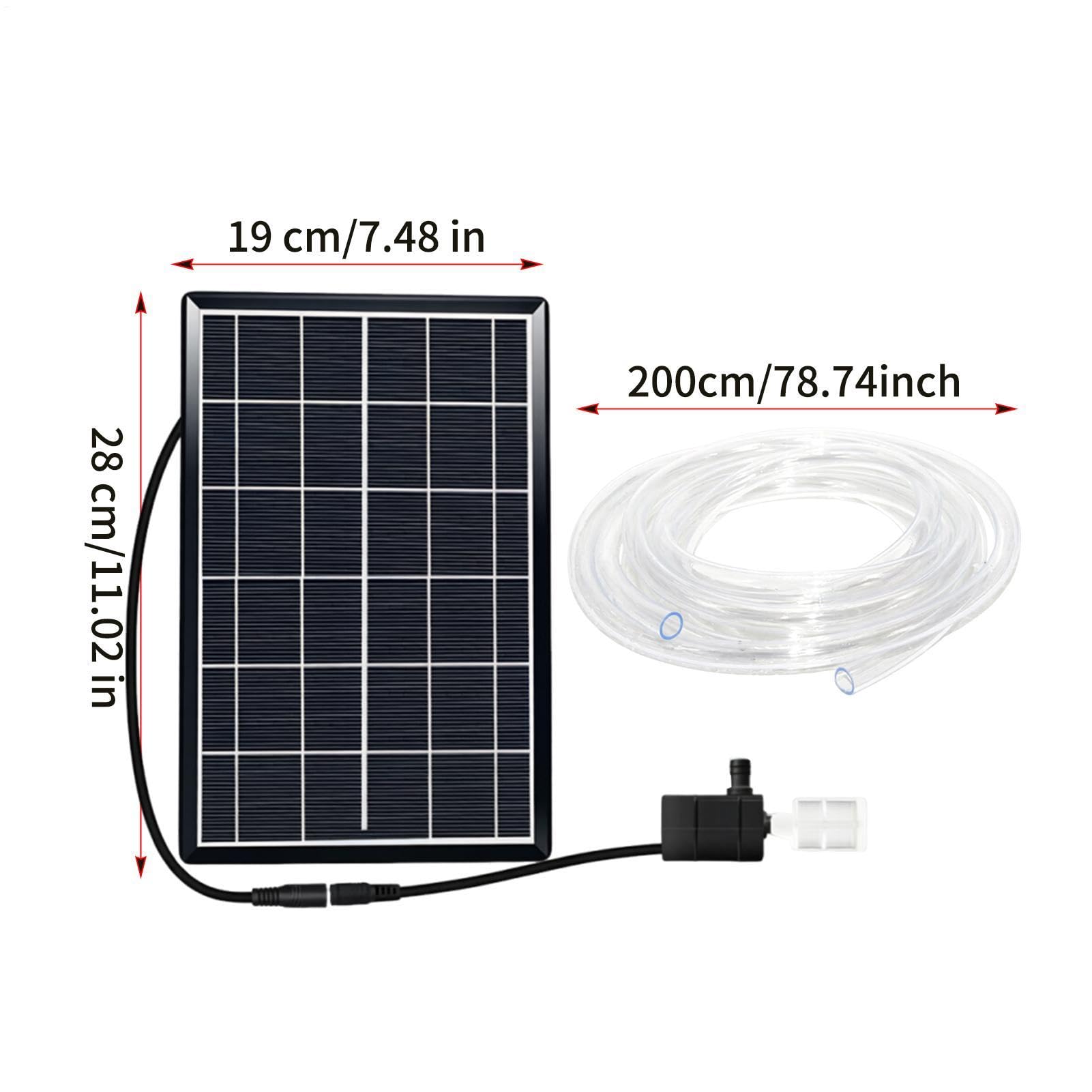 Solar-Springbrunnenpumpe solarbetriebene kleine verstellbare Dekoration | Vogel-Springbrunnen Für Garten Terrasse Hof Hinterhof Deck Pool Teiche Vögel Fische Blumen Pflanzgefäß Zuhause