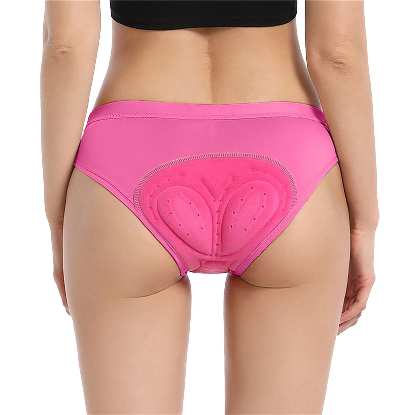 Caleçon de cyclisme en coton pour femme - Slip en silicone épais 3D - Léger - Séchage rapide