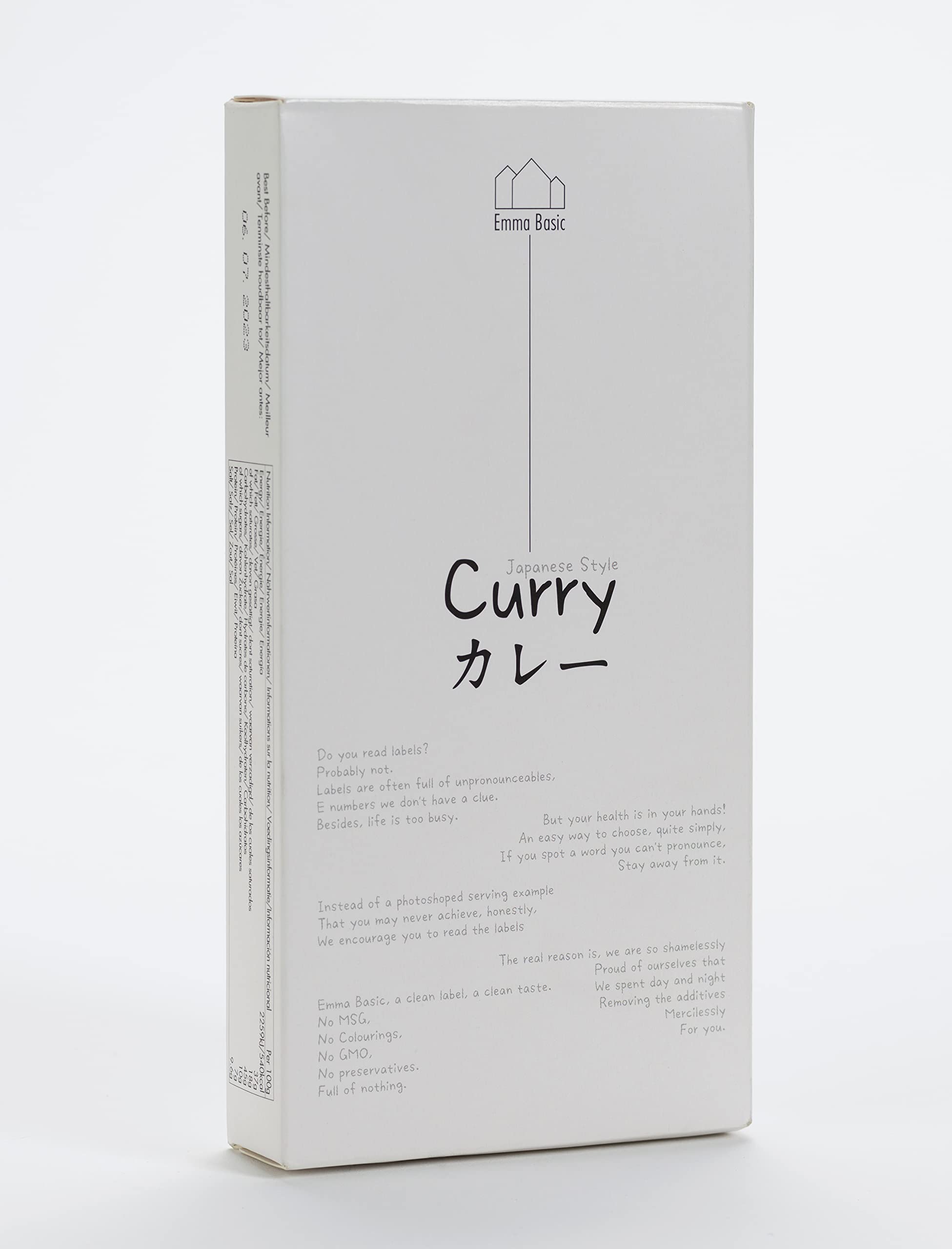 Emma Basic Japanese Style Curry 200g Pack of 1x200g Vegan Gluten Free 8 servings Buy