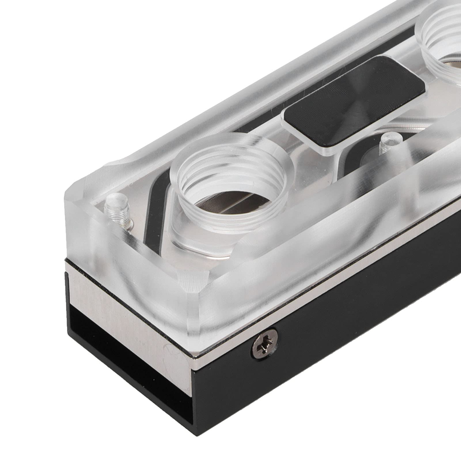 M.2 NVME SSD Water Block, dissipatore di calore in alluminio con raffreddamento ad acqua G1/4" con pad termico in silicone per di raffreddamento personalizzato per PC