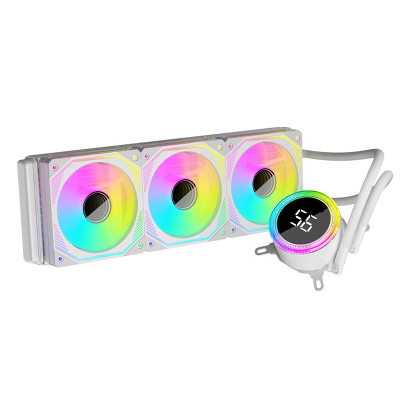 Chłodzony procesorem ARGB wentylator chłodzący wodą z potrójnym 120 mm ARGB Wydajne chłodzenie CPU Radiator