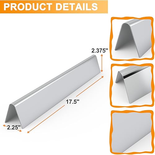 Miniatura 5 de 67252 62753 13111 Tubo quemador de parrilla para tubos de quemador Weber Genesis, piezas de repuesto para Weber Genesis 300 SER 4 quemadores, Weber