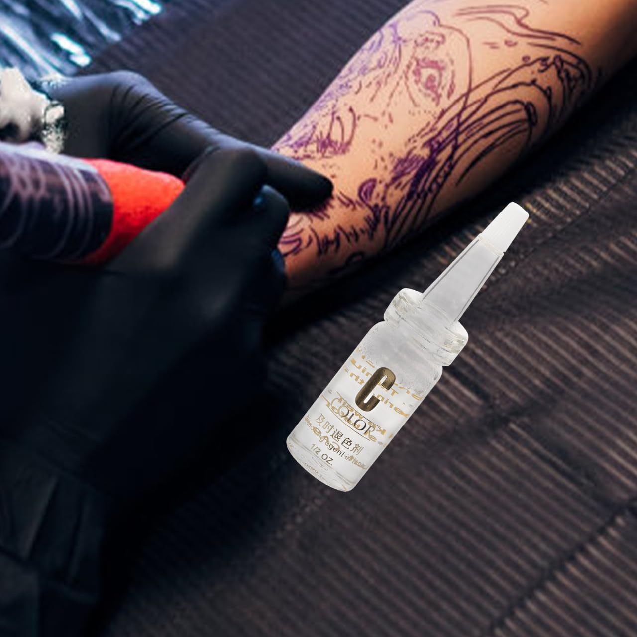 FRCOLOR Tattoo-Korrekturmittel Flüssigkeit Zur Präzisen Fehlerkorrektur Für Augenbrauen- Lippen- Und Körpertätowierungen Microblading Entferner 1 Flasche