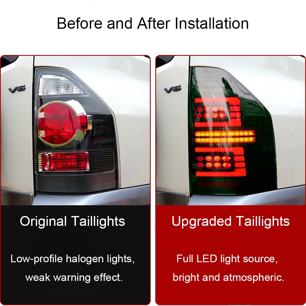 Amazon.com: FeAdviancce 1 Pair LED Tail Light Assembly For