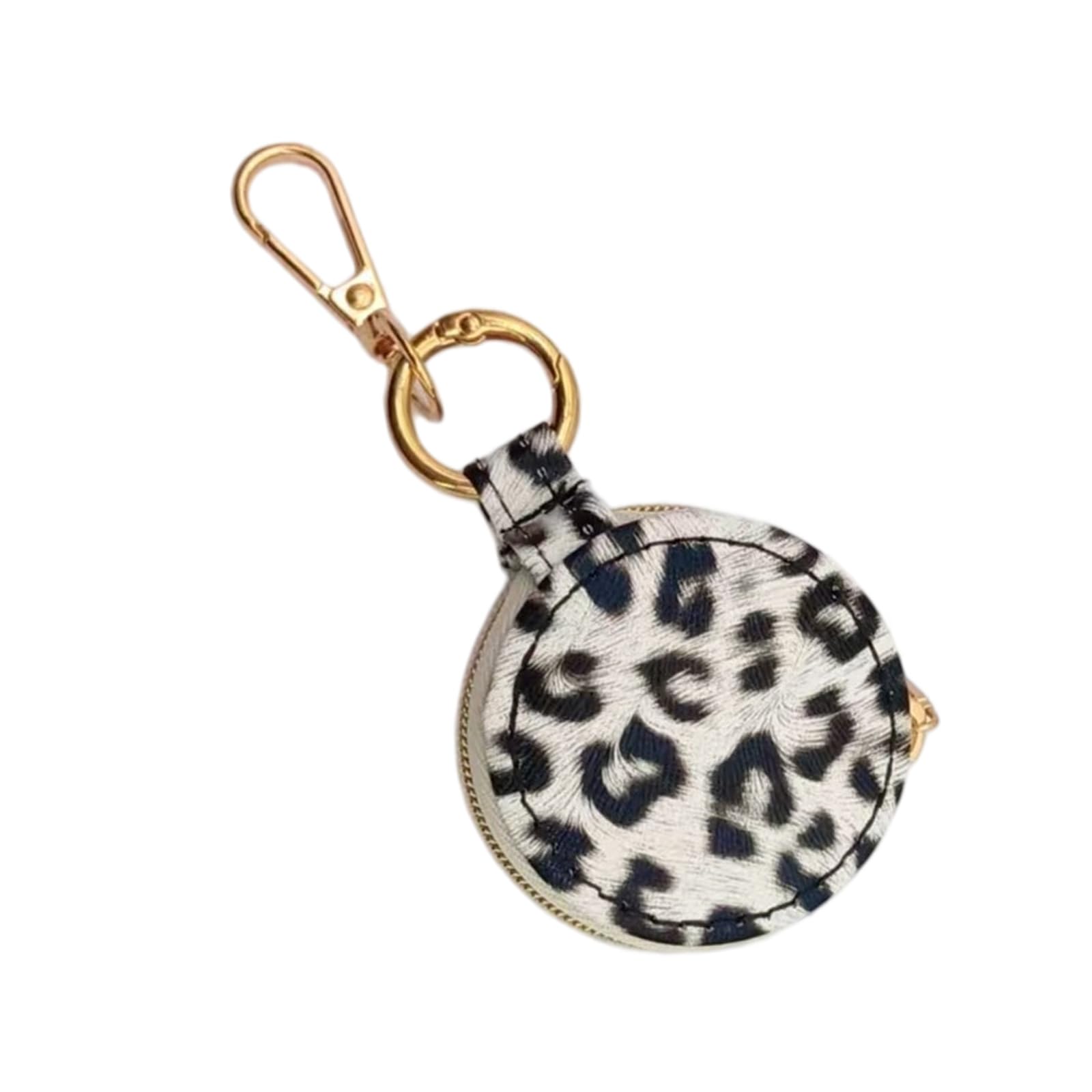 NRVTRE Compact Jewelry Organizers with Soft Interior and Exterior PU Leather Design Prevents Scratches Damage Keyrings Accessory Miniature Jewelry Case Pendant